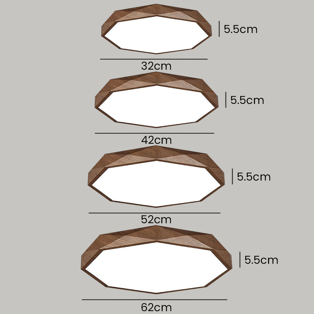 LUMINO - Minimalist Brown LED Ceiling Light
