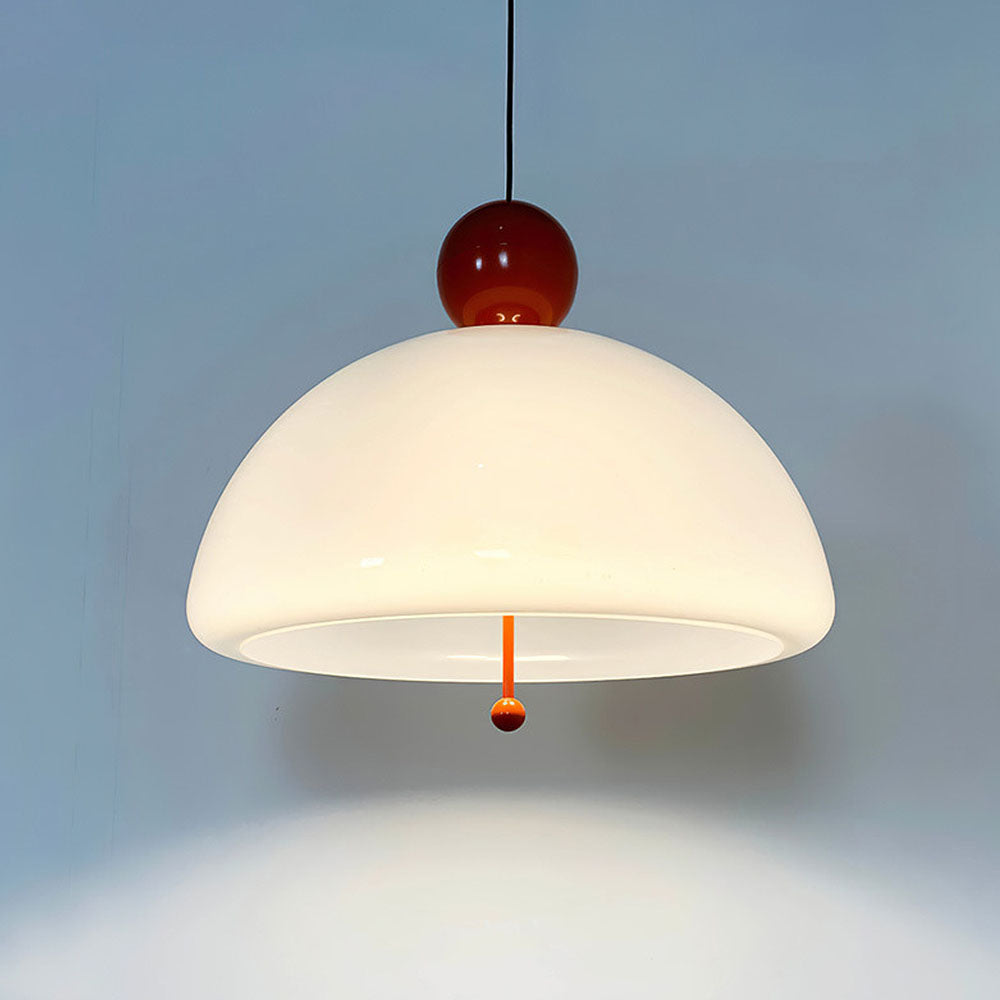 AURORIX - Vibrant Red Glass Pendant Light