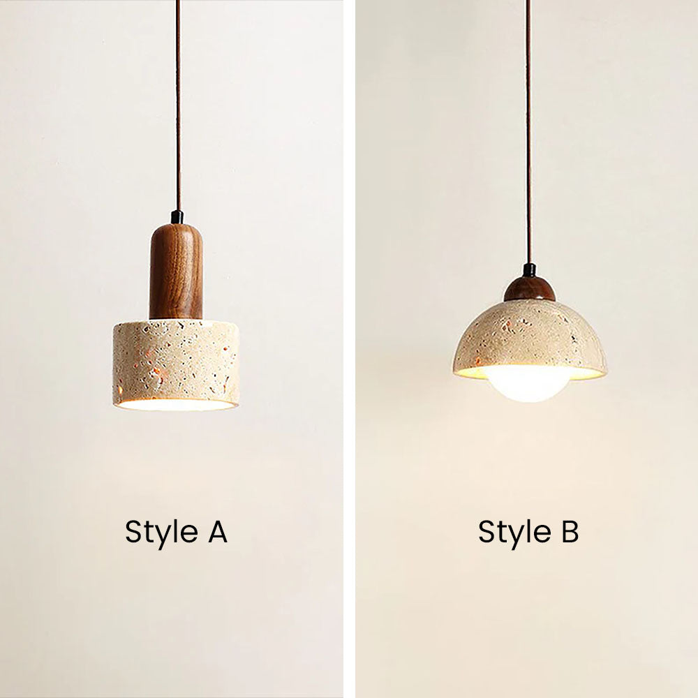 ELEVARE - Modern White Stone Pendant Lighting