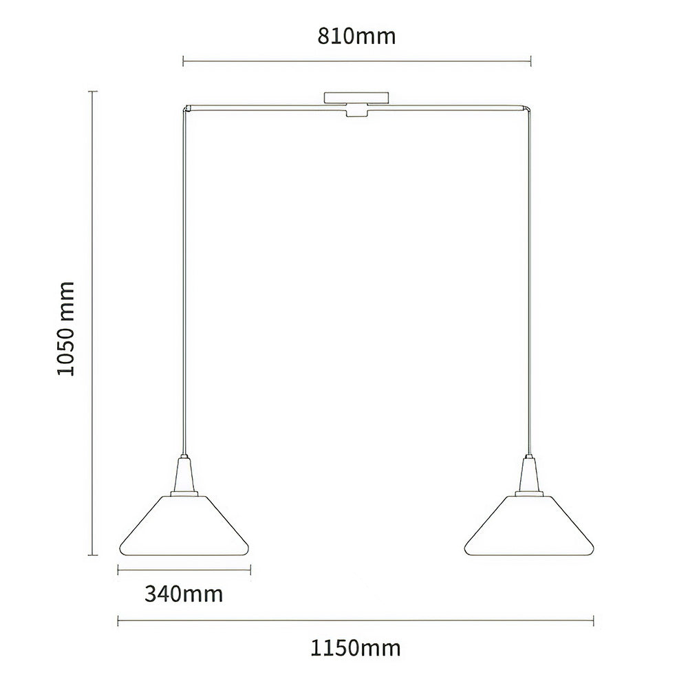 ELEVONA - Stylish Iron Dining Table Pendant Light