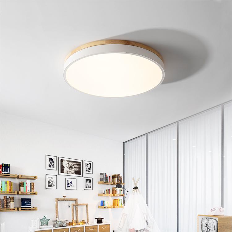 VIVARO - Contemporary Wood LED Ceiling Light