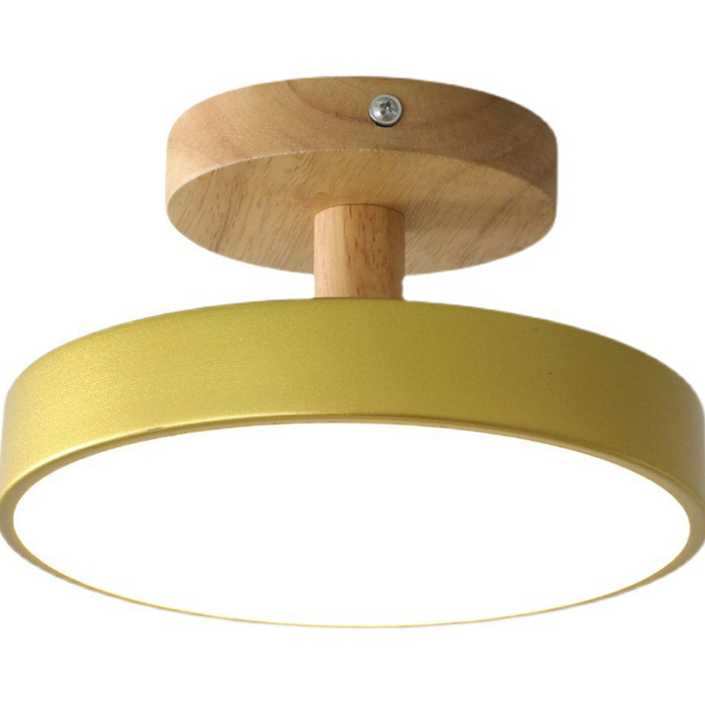 VIVARE - Sleek Wood and Iron Ceiling Light