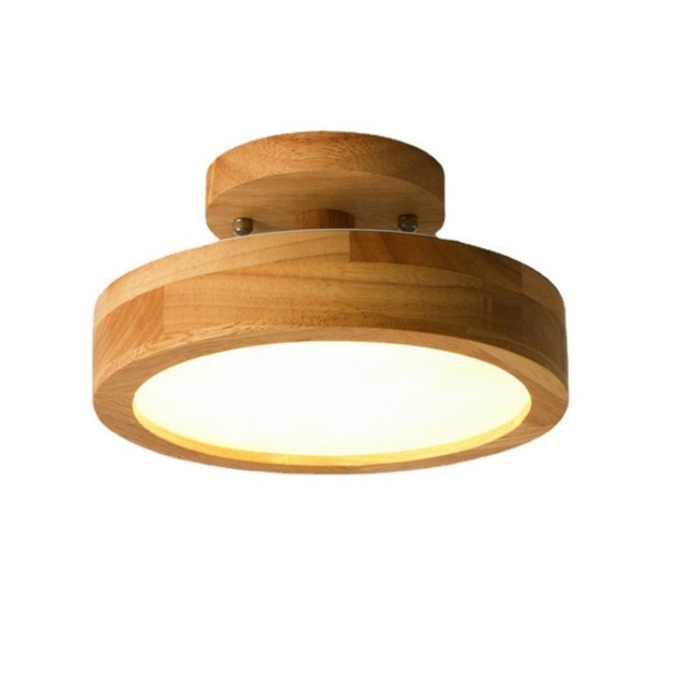 AURAWOOD - Rustic Wood LED Ceiling Light