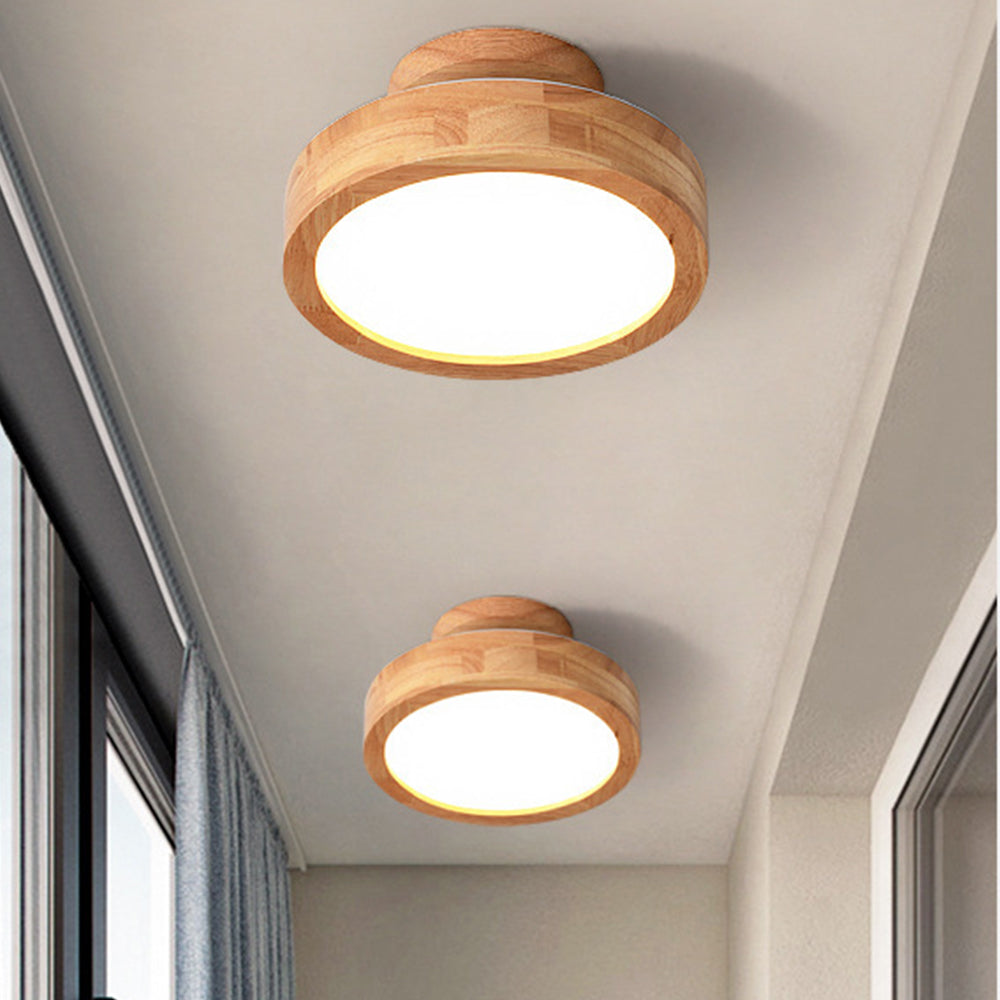 AURAWOOD - Rustic Wood LED Ceiling Light