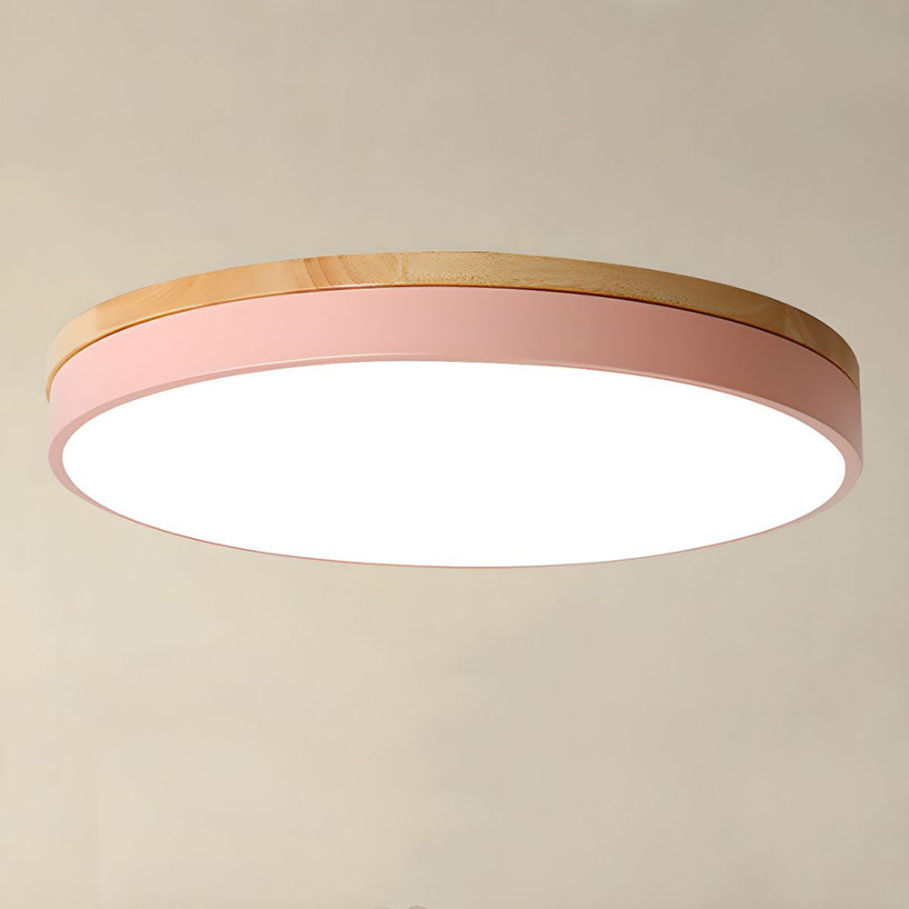 VIVARO - Contemporary Wood LED Ceiling Light