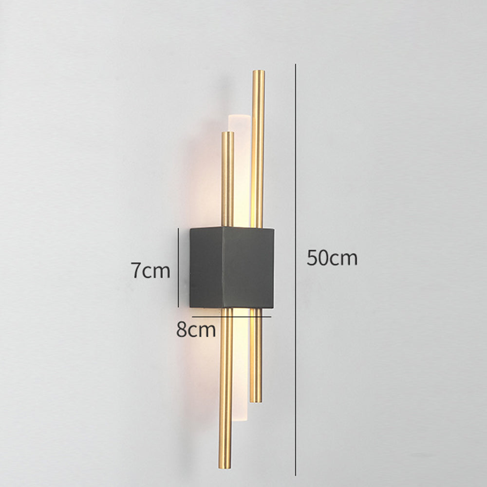 VIOLARA - Black and Gold Modern Wall Light
