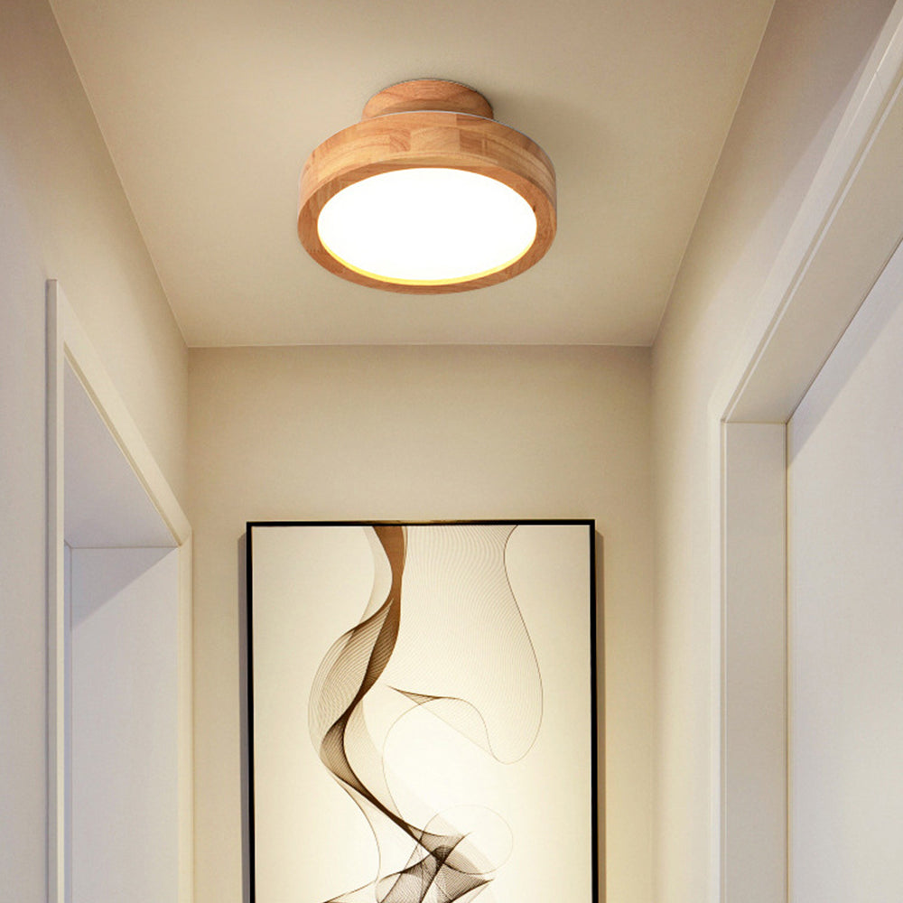 AURAWOOD - Rustic Wood LED Ceiling Light
