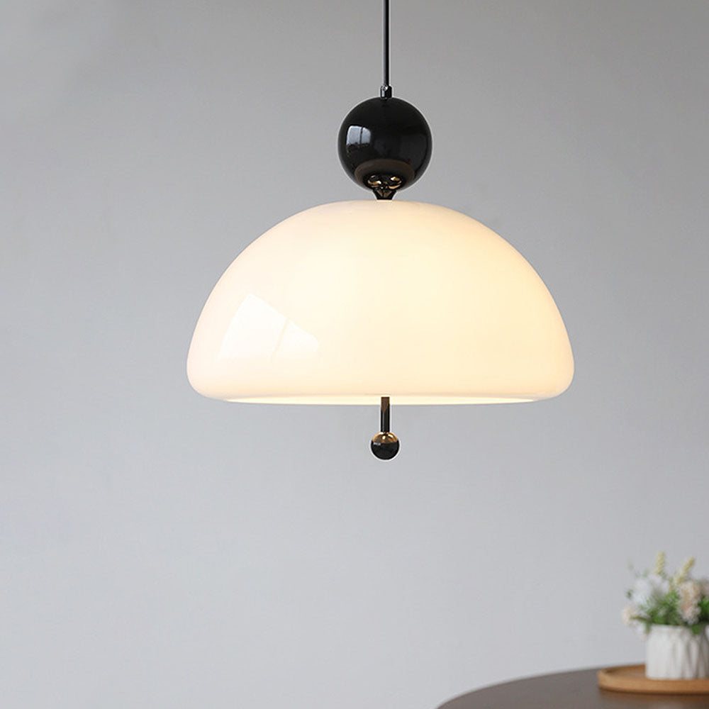 AURORIX - Vibrant Red Glass Pendant Light