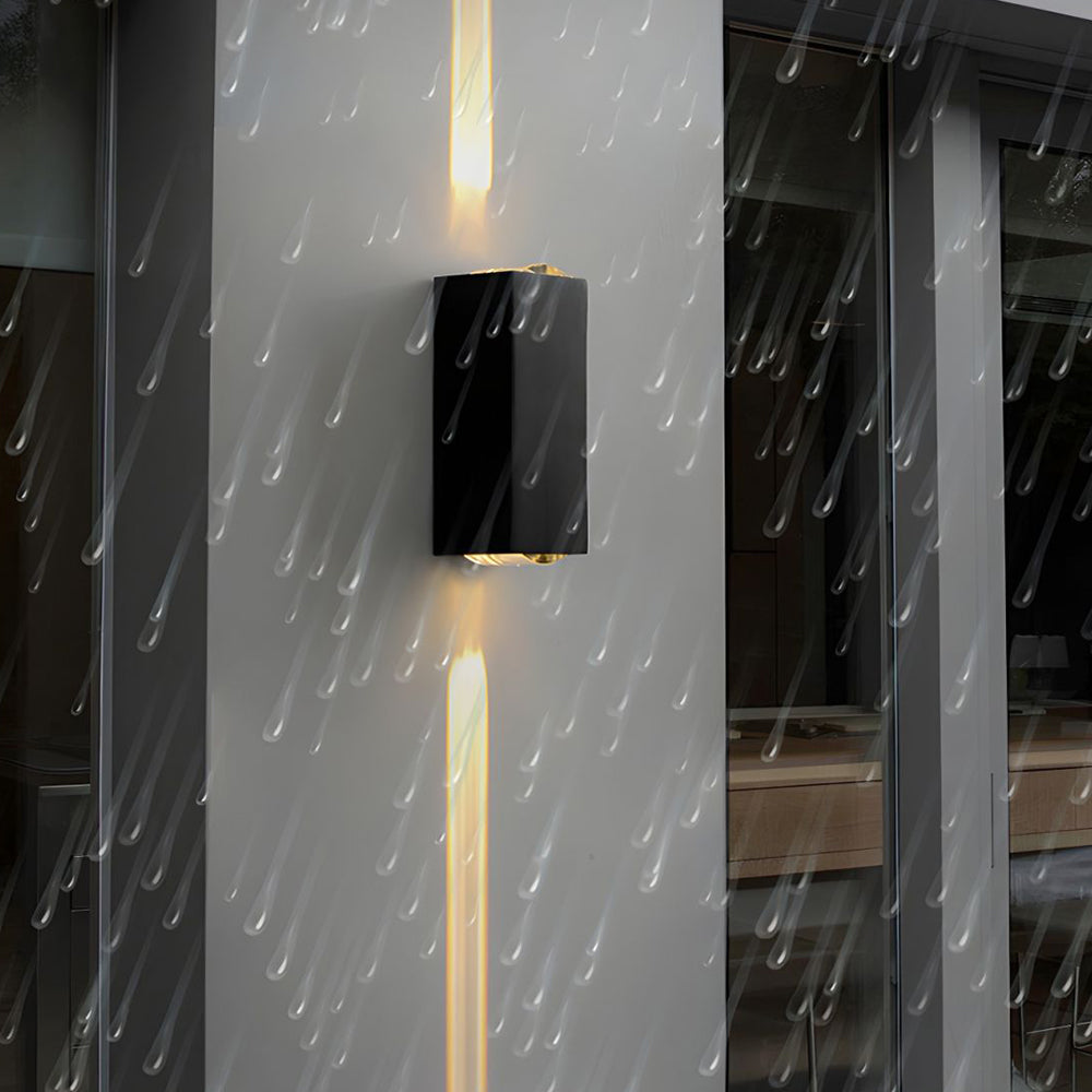 NOVAEL - Waterdichte LED Buiten Zwarte Wandlamp