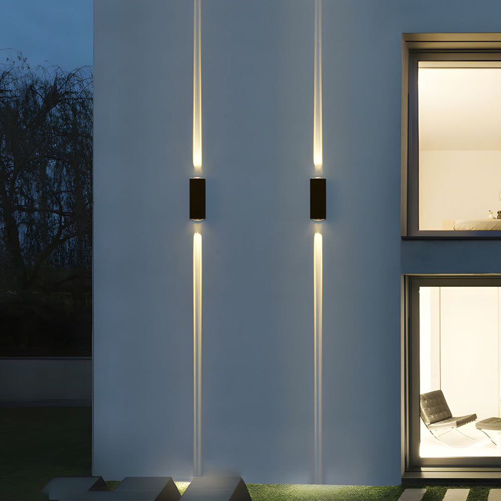 NOVAEL - Waterdichte LED Buiten Zwarte Wandlamp