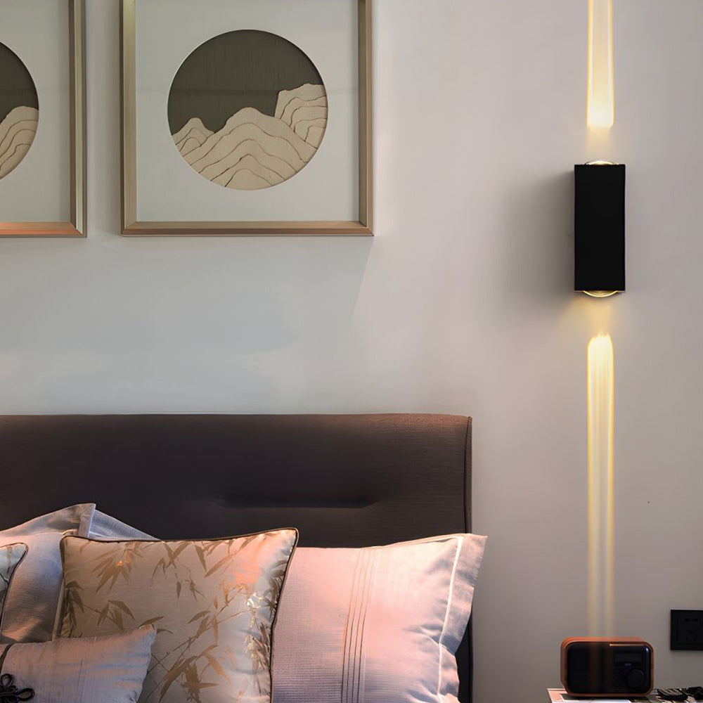 NOVAEL - Waterdichte LED Buiten Zwarte Wandlamp