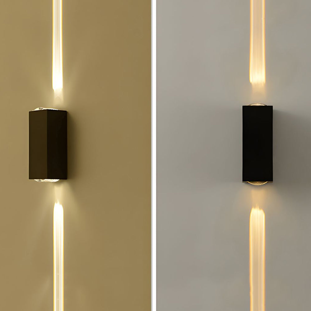 NOVAEL - Waterdichte LED Buiten Zwarte Wandlamp