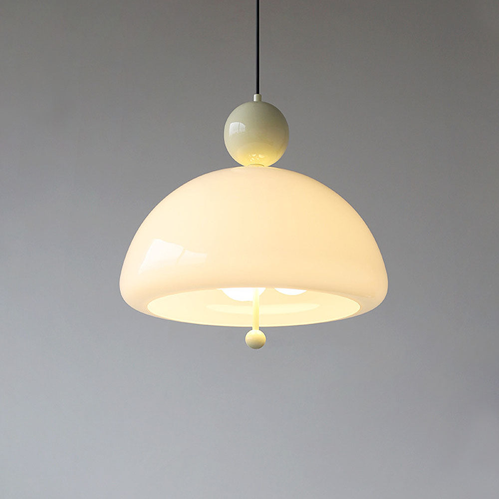 AURORIX - Vibrant Red Glass Pendant Light