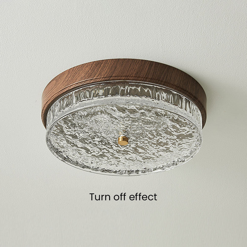 AURABELLA - Energy-Efficient Brown Glass LED Ceiling Light