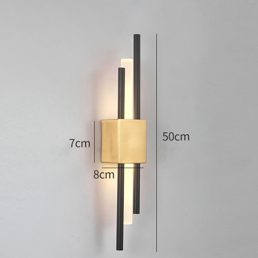 VIOLARA - Black and Gold Modern Wall Light