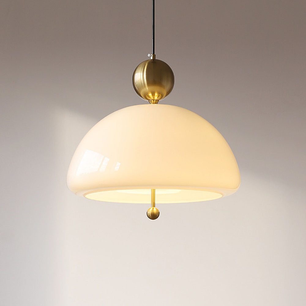AURORIX - Vibrant Red Glass Pendant Light
