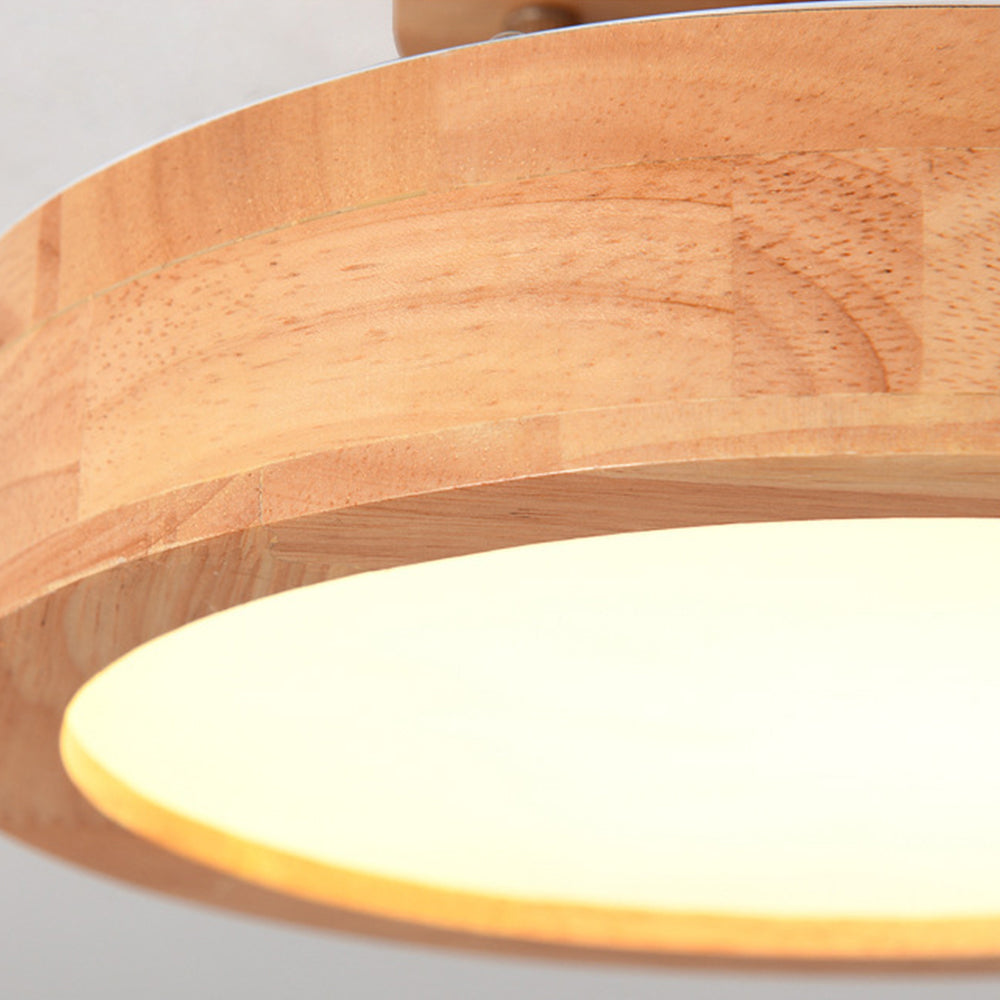 AURAWOOD - Rustic Wood LED Ceiling Light