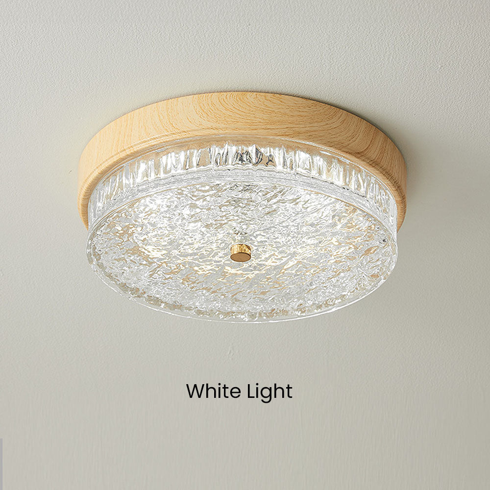 AURABELLA - Energy-Efficient Brown Glass LED Ceiling Light