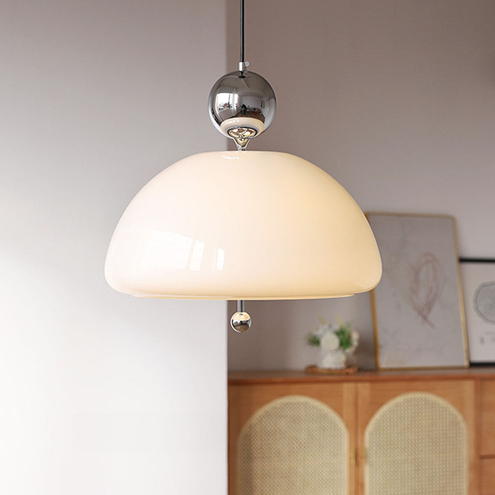 AURORIX - Vibrant Red Glass Pendant Light