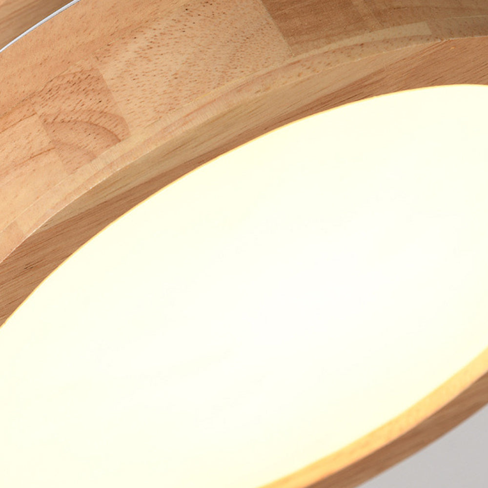 AURAWOOD - Rustic Wood LED Ceiling Light