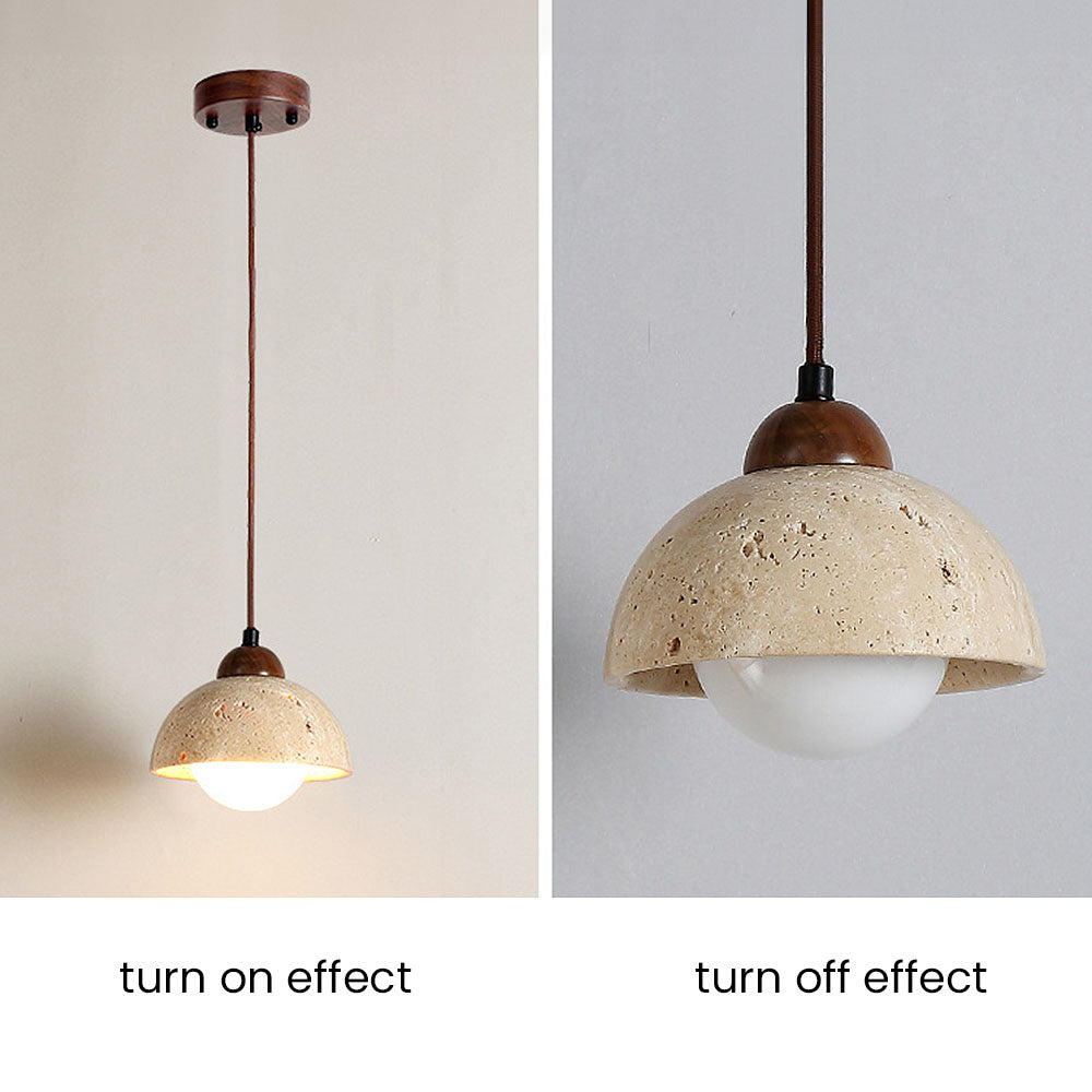 ELEVARE - Modern White Stone Pendant Lighting