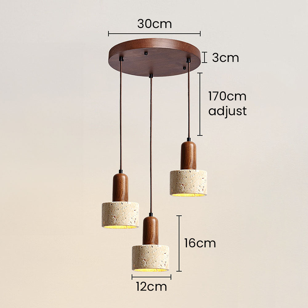 ELEVARE - Modern White Stone Pendant Lighting