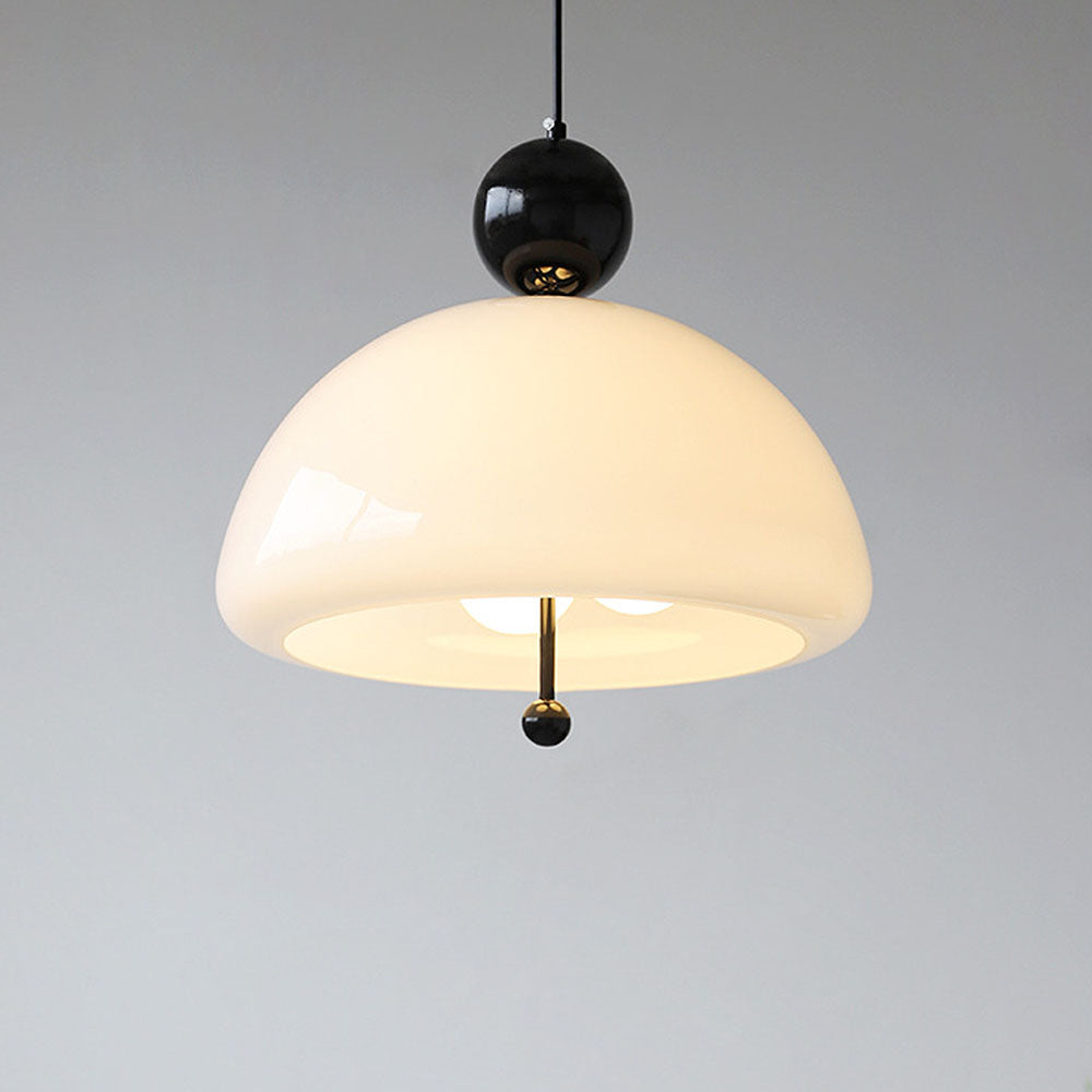AURORIX - Vibrant Red Glass Pendant Light