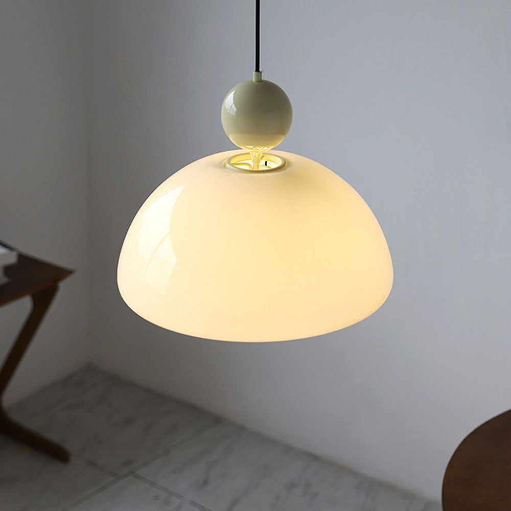 AURORIX - Vibrant Red Glass Pendant Light