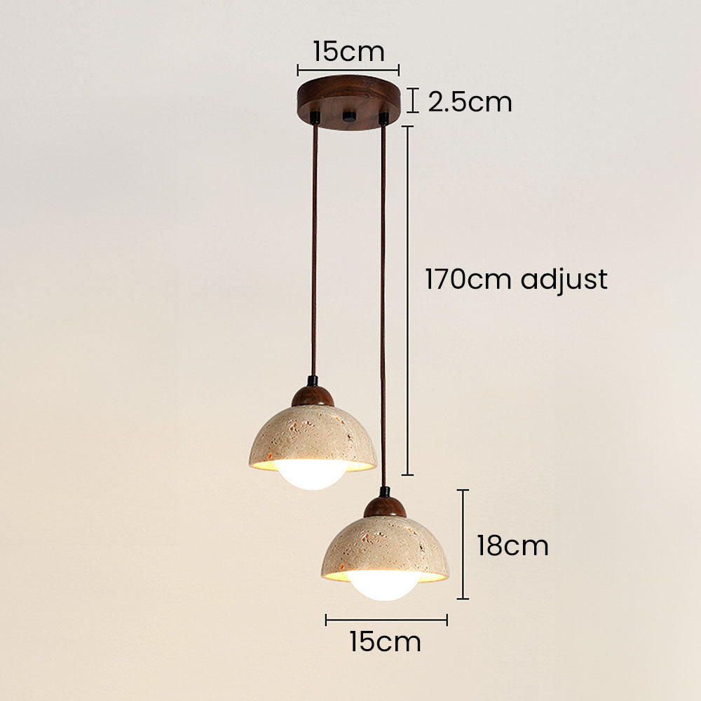 ELEVARE - Modern White Stone Pendant Lighting