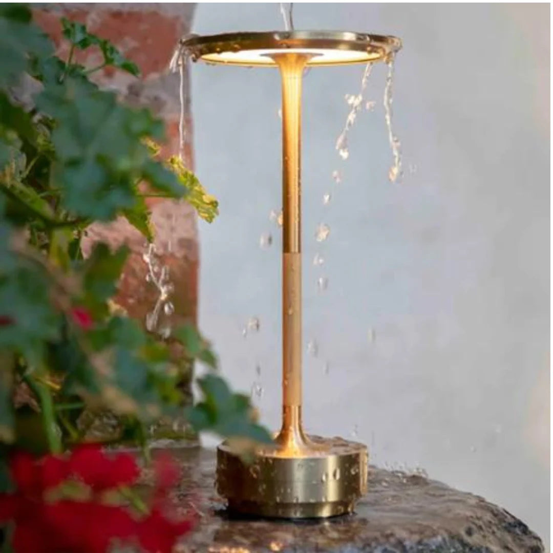 ASTERA - Stylish Iron Painted Rechargeable Table Lamp
