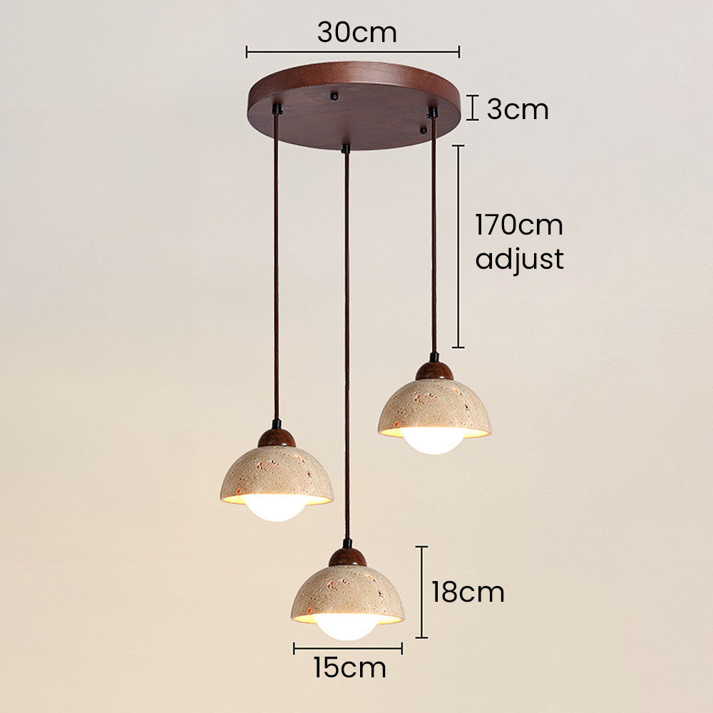 ELEVARE - Modern White Stone Pendant Lighting