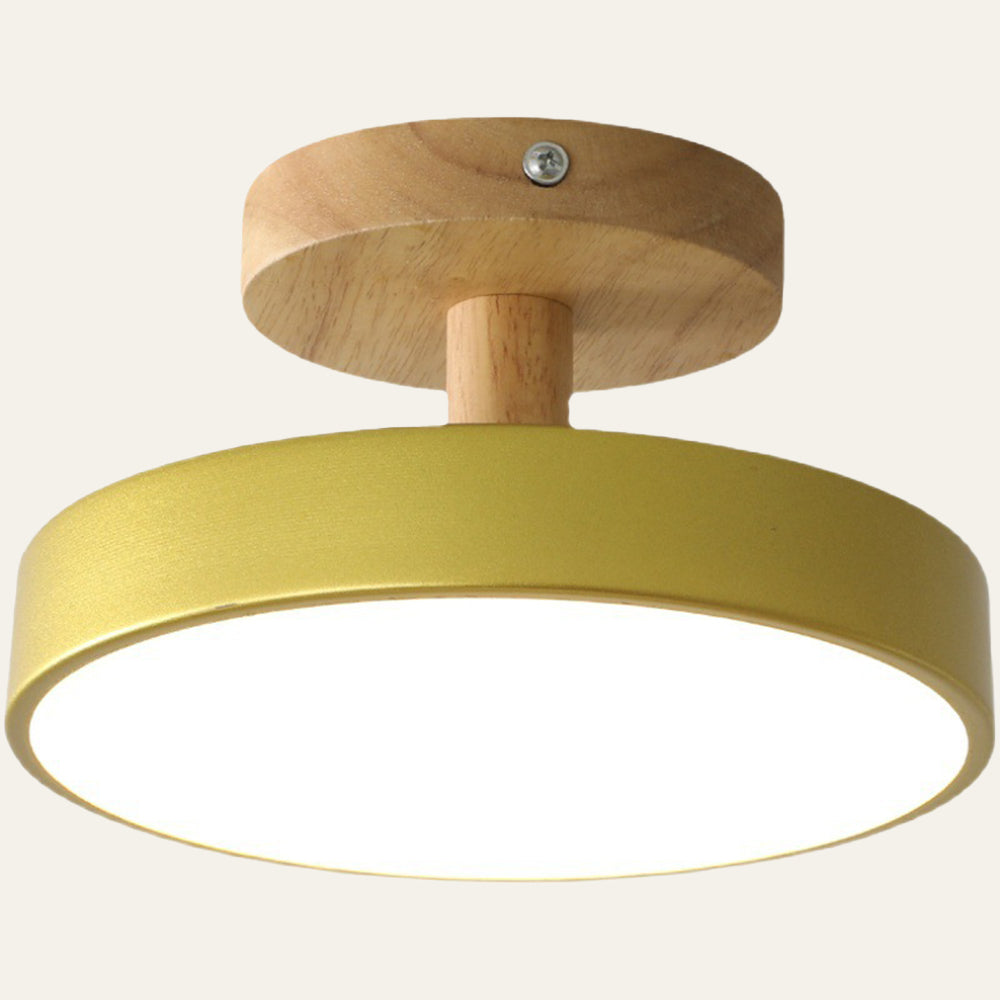 VIVARE - Sleek Wood and Iron Ceiling Light