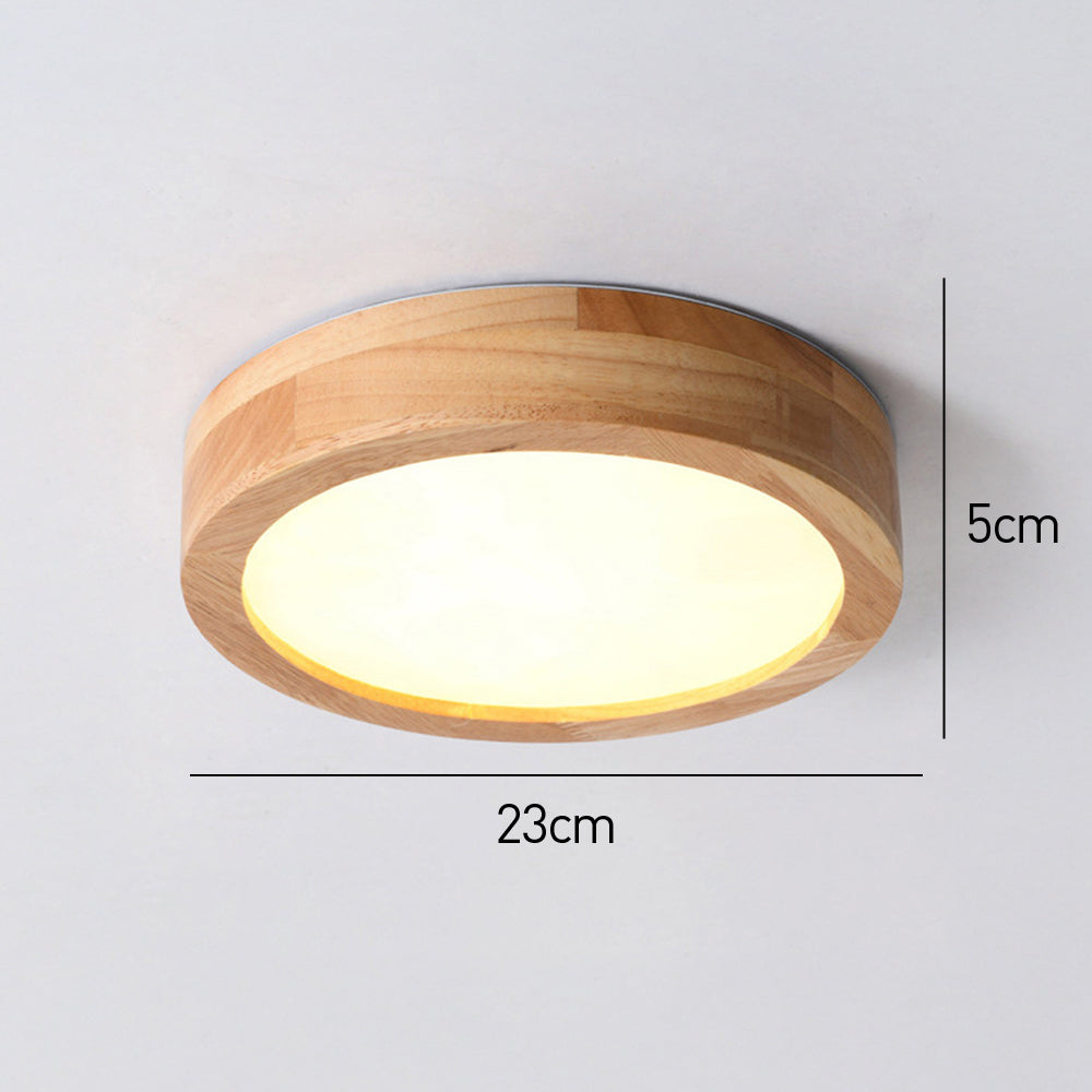 AURAWOOD - Rustic Wood LED Ceiling Light