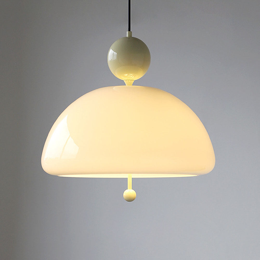 AURORIX - Vibrant Red Glass Pendant Light