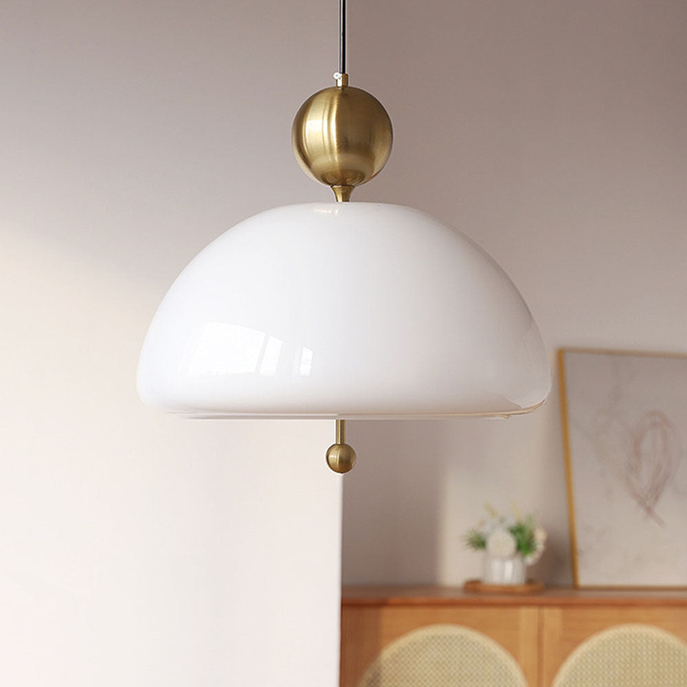 AURORIX - Vibrant Red Glass Pendant Light