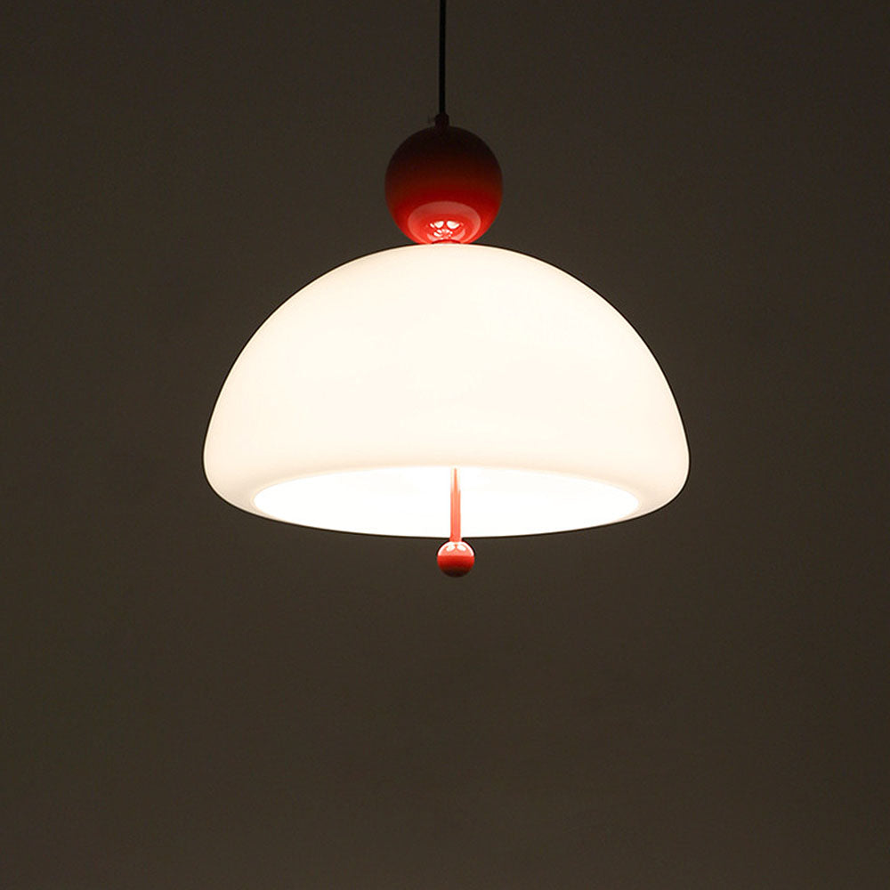 AURORIX - Vibrant Red Glass Pendant Light