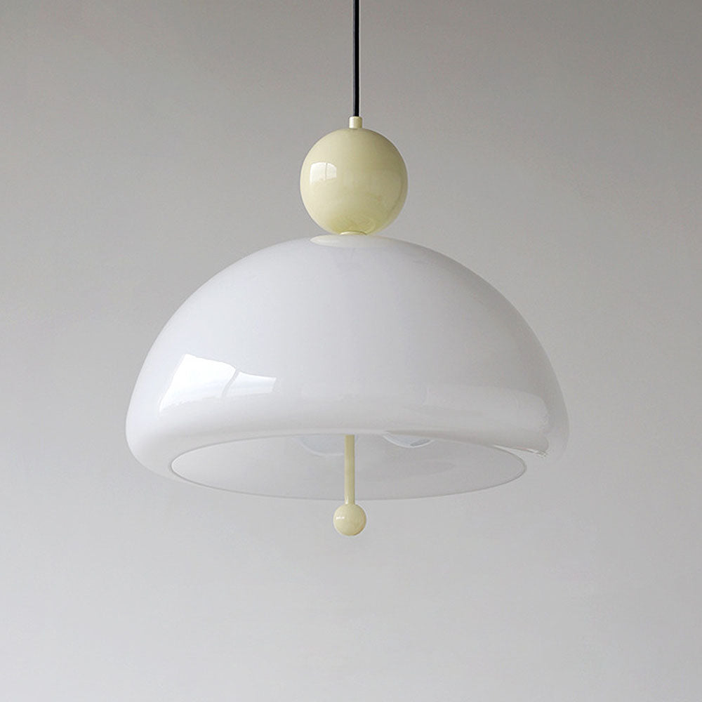 AURORIX - Vibrant Red Glass Pendant Light
