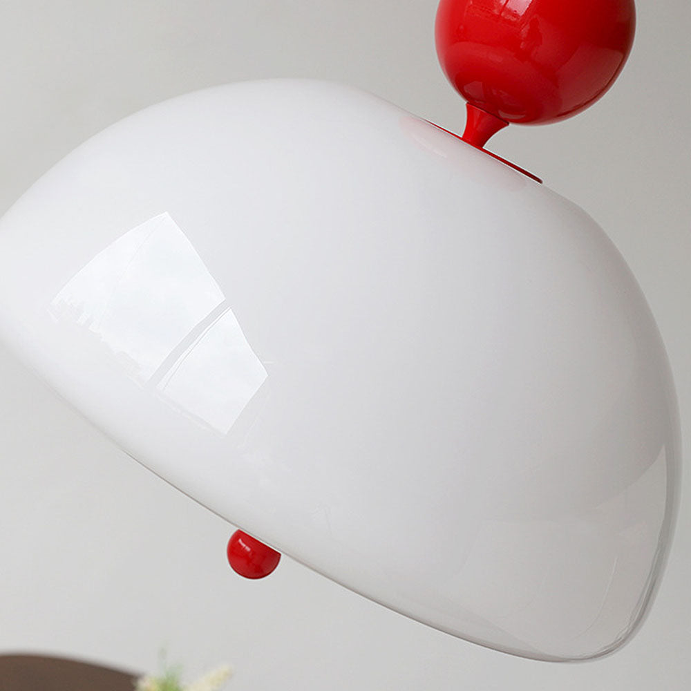 AURORIX - Vibrant Red Glass Pendant Light