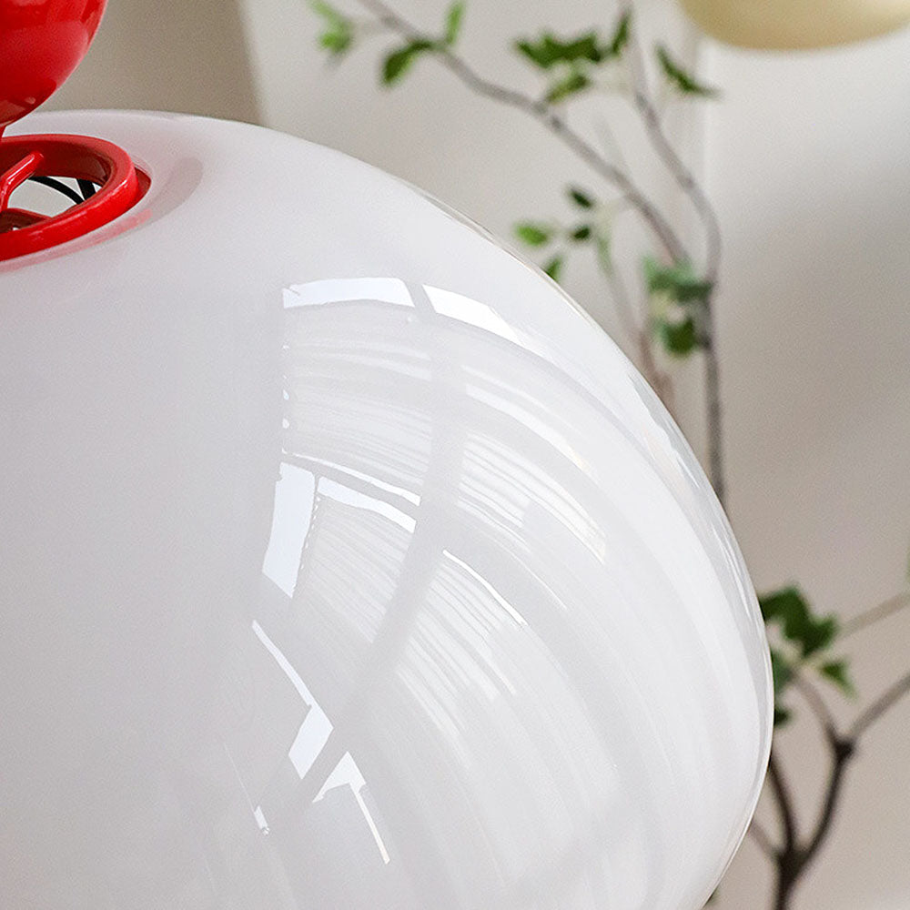 AURORIX - Vibrant Red Glass Pendant Light