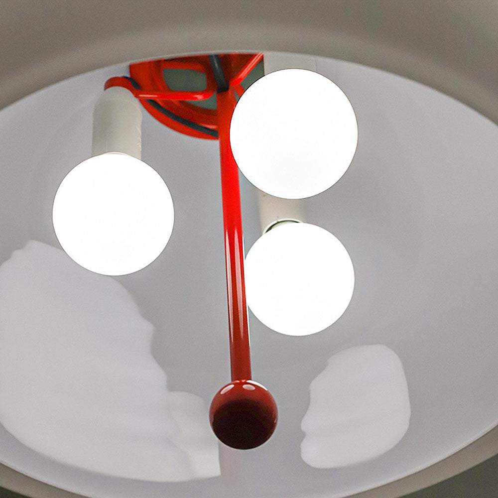 AURORIX - Vibrant Red Glass Pendant Light