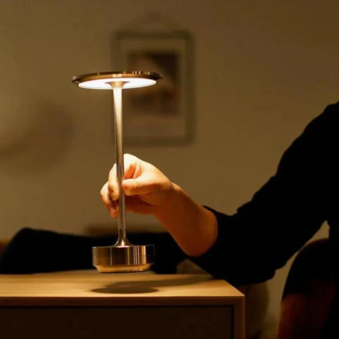 ASTERA - Stylish Iron Painted Rechargeable Table Lamp
