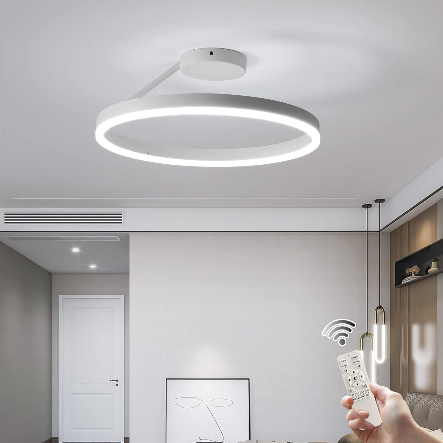 SOLVIA - Modern Nordic LED Ceiling Light