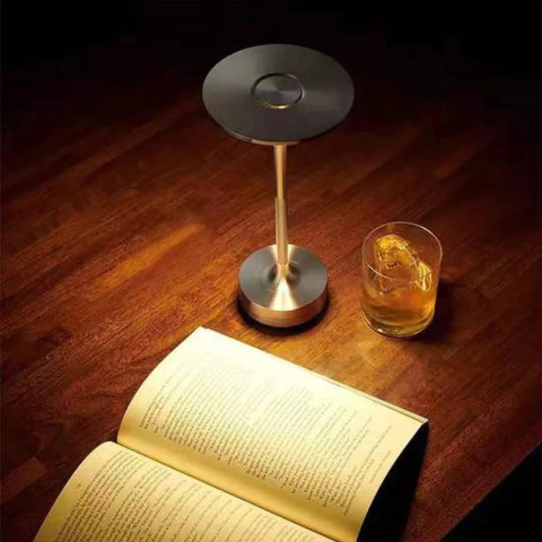 ASTERA - Stylish Iron Painted Rechargeable Table Lamp