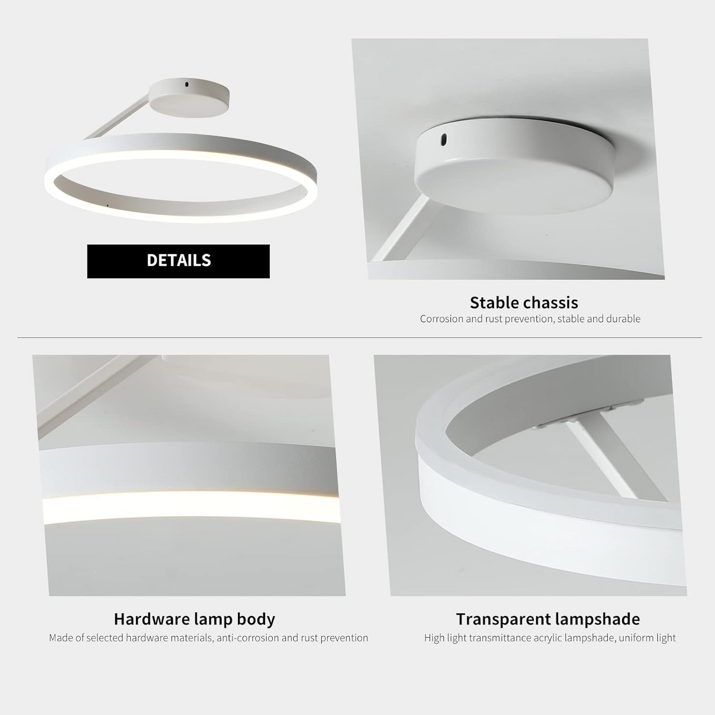 SOLVIA - Modern Nordic LED Ceiling Light