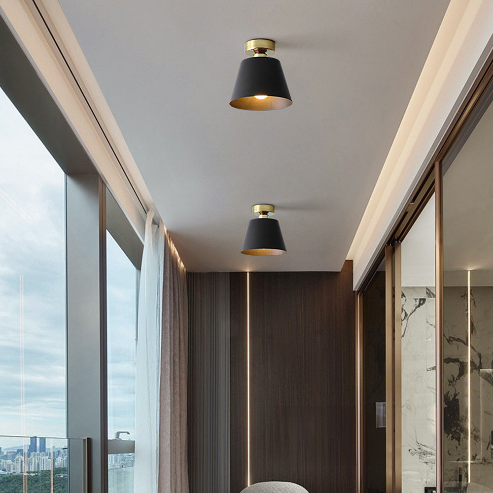 LUMIERE - Stylish Conical Iron Shade Ceiling Light