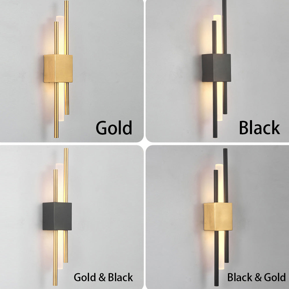 VIOLARA - Black and Gold Modern Wall Light