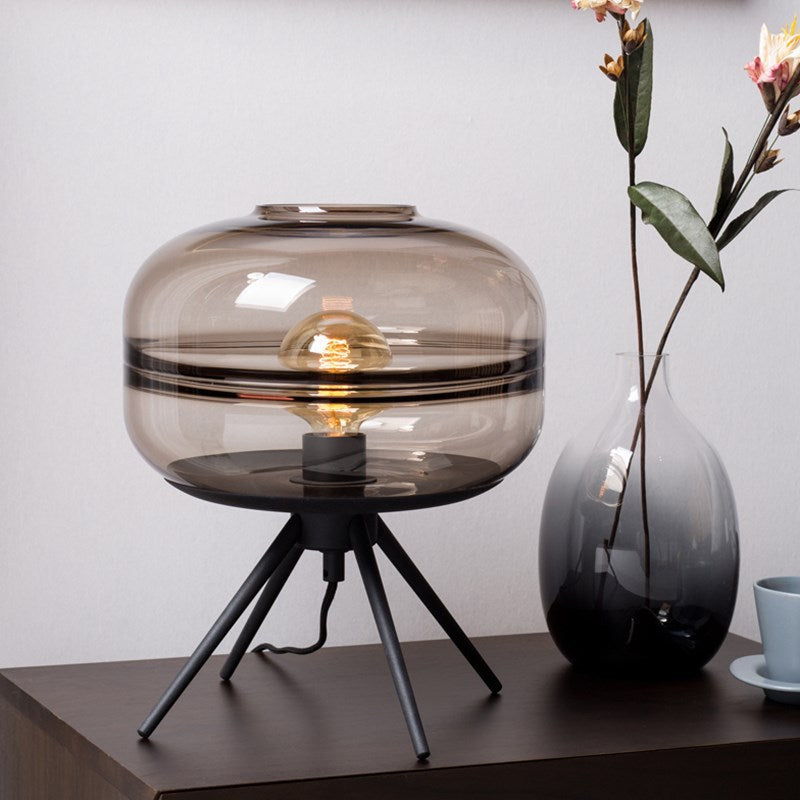 LUMIVIA - Modern Glass Bedside Table Lamp