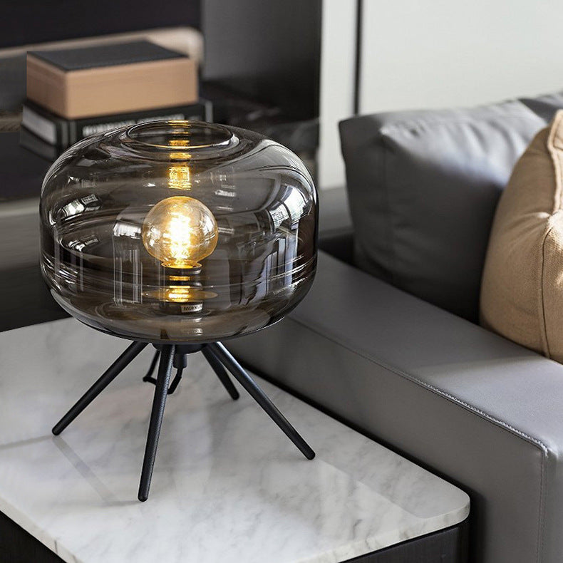 LUMIVIA - Modern Glass Bedside Table Lamp