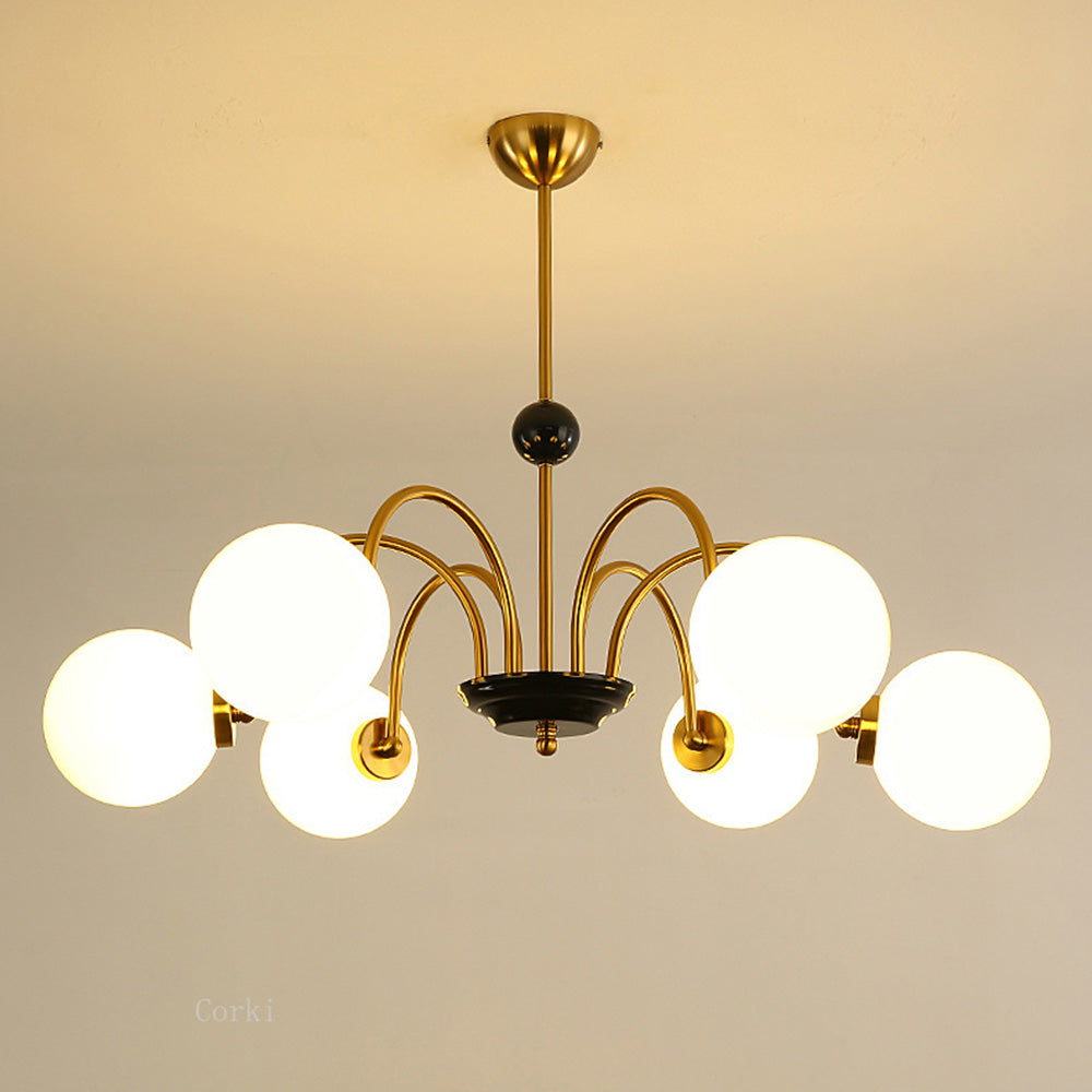 LUMOUR - Chrome Globe Moderne Plafondlamp