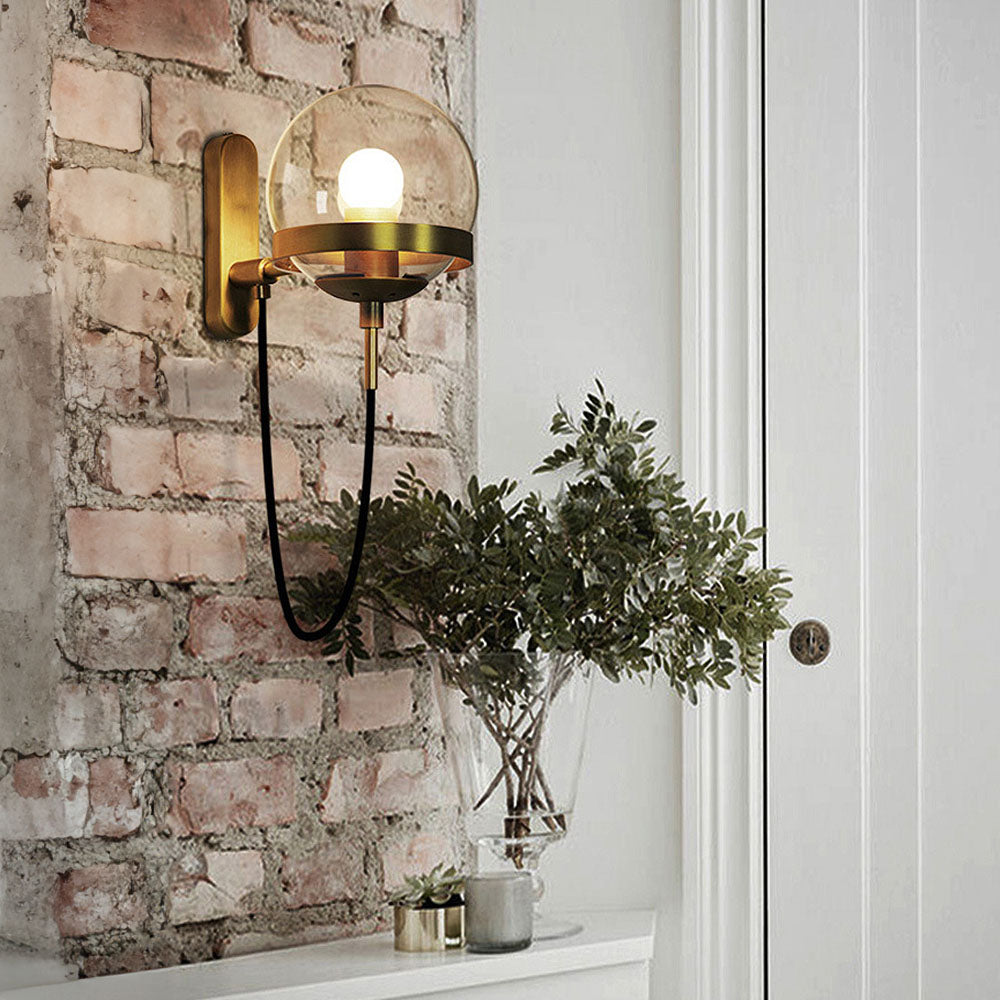 AURORABELLE - Elegant Retro Glass Ball Wall Light